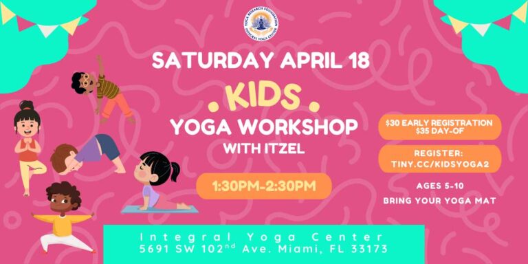 Children's Yoga Class at the Integral Yoga Center of Miami