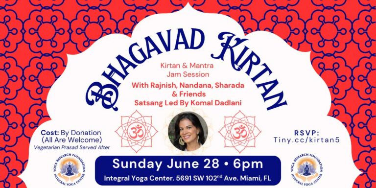 Kirtan Workshop at the Integral Yoga Center of MIami