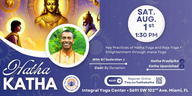 Hatha Yoga Workshop at Integral Yoga Center of Miami